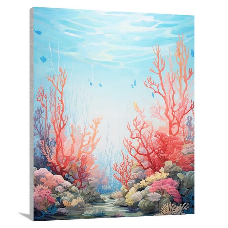Coral - Minimalist - Canvas Print