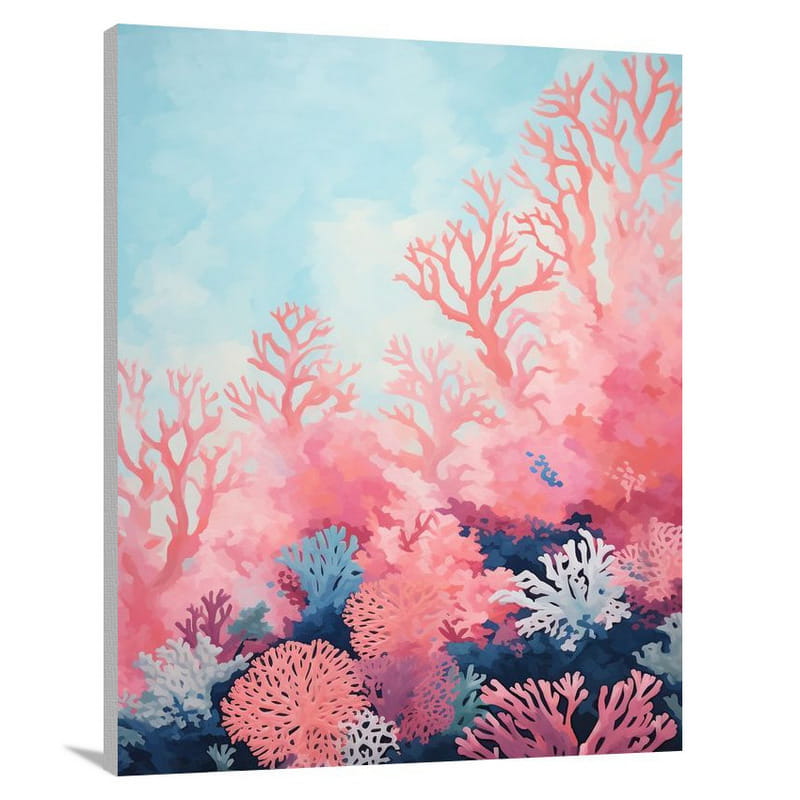 Coral - Minimalist - Minimalist - Canvas Print
