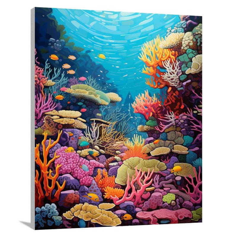 Coral - Pop Art - Canvas Print