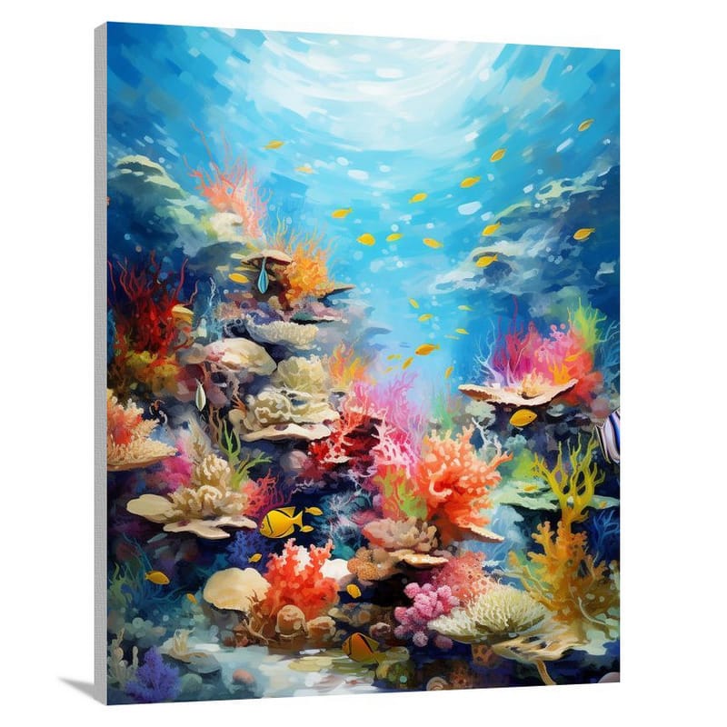 Coral Symphony - Impressionist - Canvas Print