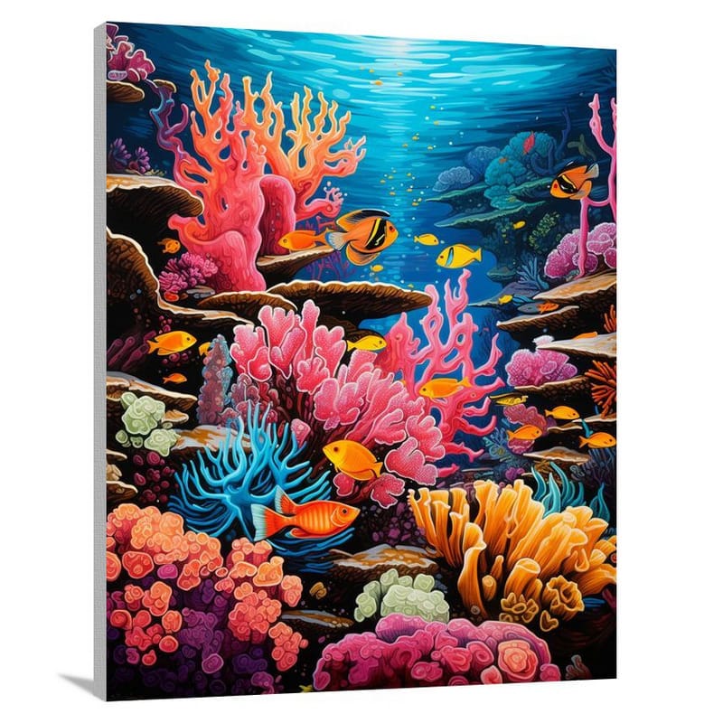 Coral Symphony - Pop Art - Canvas Print