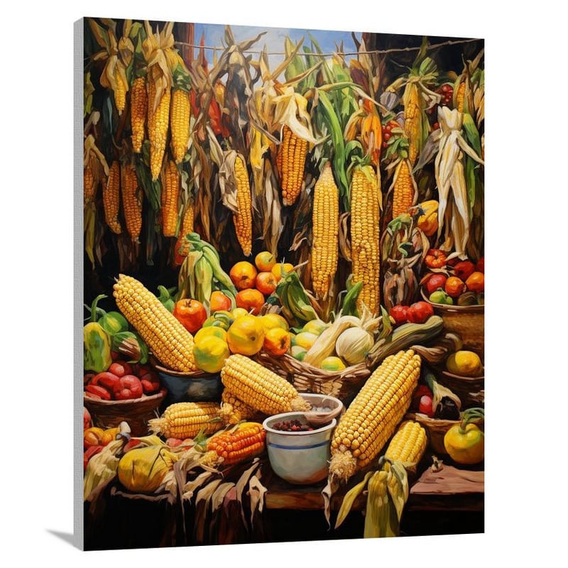 Cornucopia: Harvest's Bounty - Canvas Print