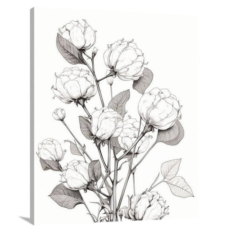 Cotton Blossoms - Canvas Print