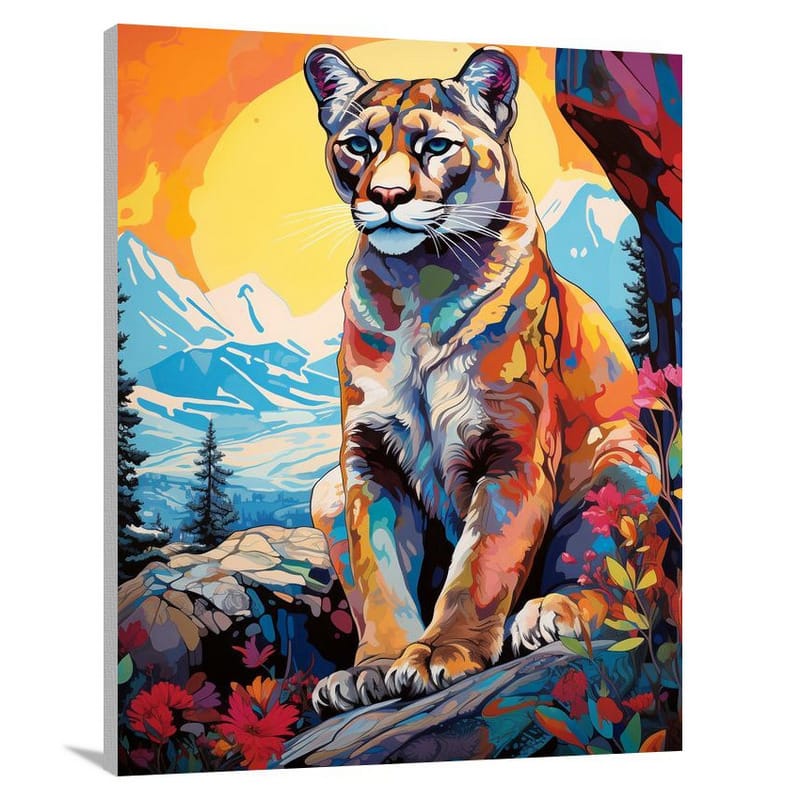 Cougar's Harmony - Canvas Print