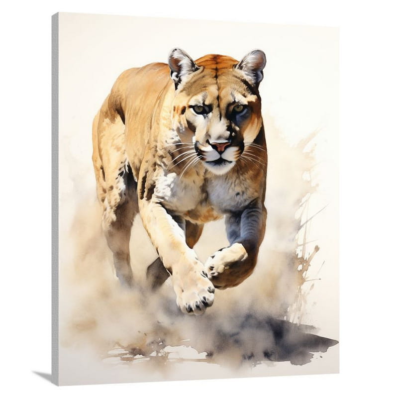 Cougar's Pursuit - Canvas Print