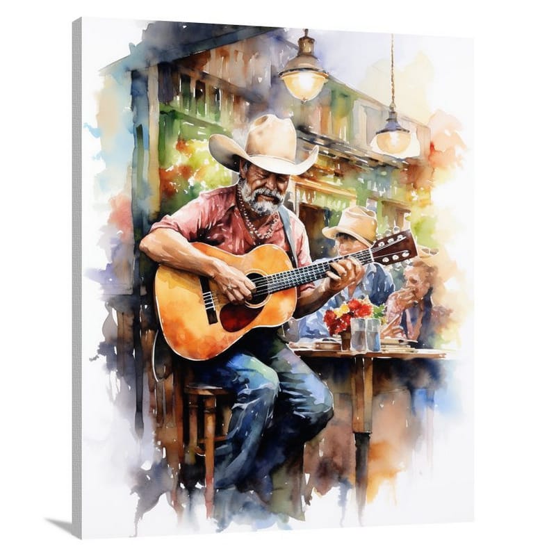 Country Music Serenade - Canvas Print