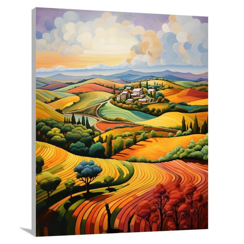 Countryside's Melodic Tapestry - Canvas Print