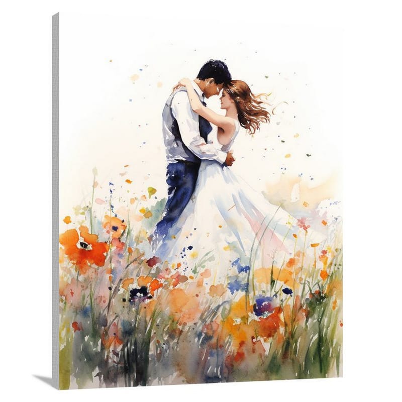 Couple in Bloom - Canvas Print