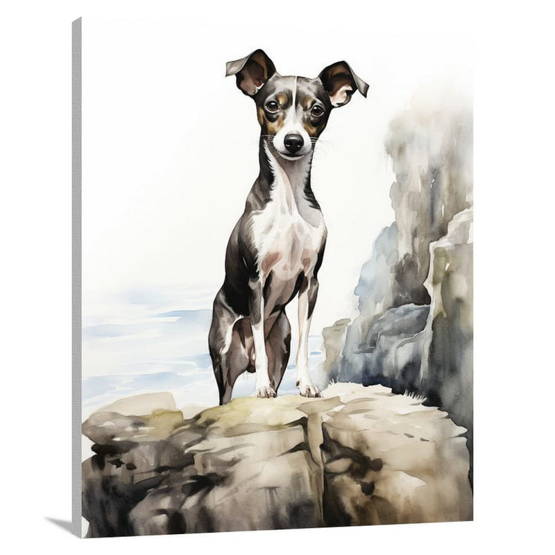 Courageous Canine: Italian Greyhound - Canvas Print