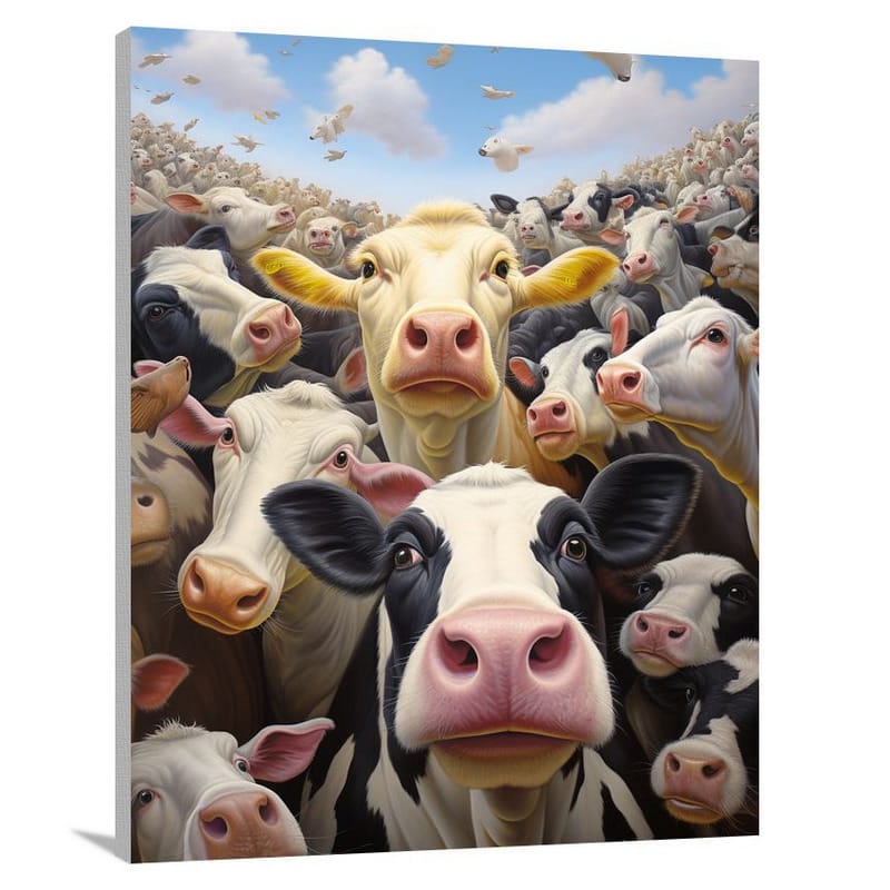 Cow's Gaze - Canvas Print