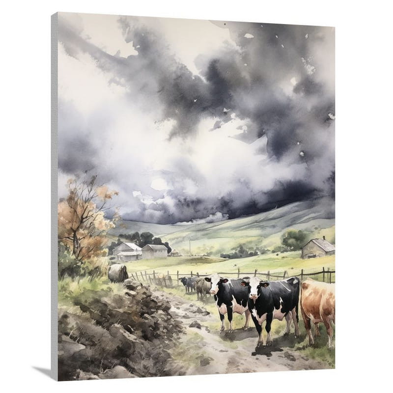 Cow's Refuge - Canvas Print