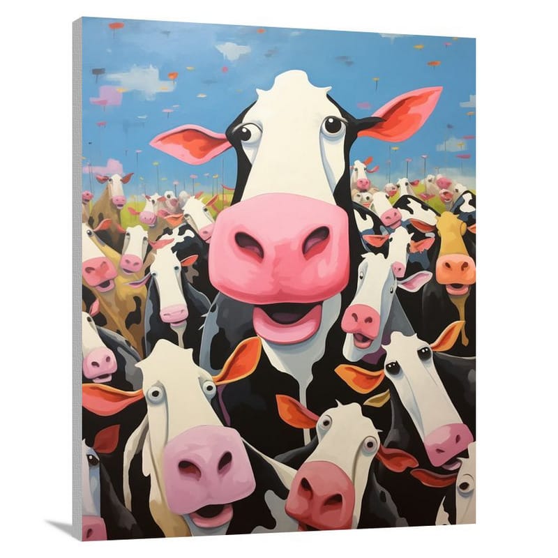 Cow's Serenade - Canvas Print