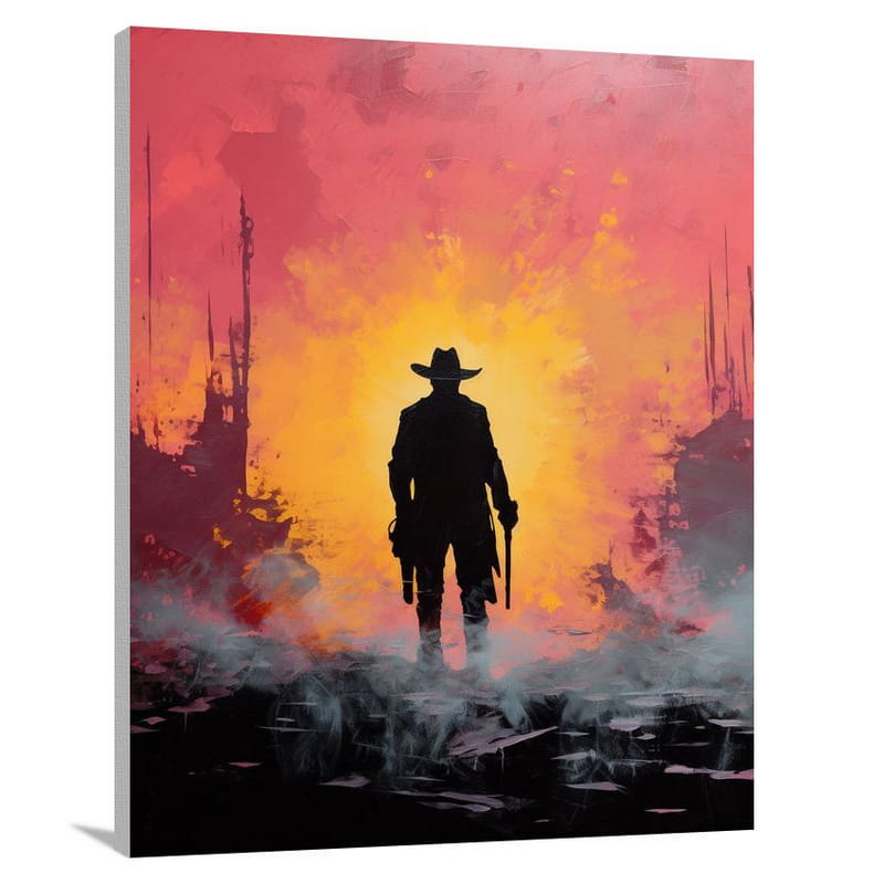Cowboy's Redemption - Pop Art - Canvas Print