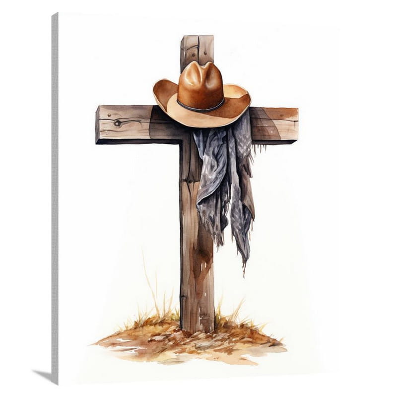 Cowboy's Tribute - Canvas Print