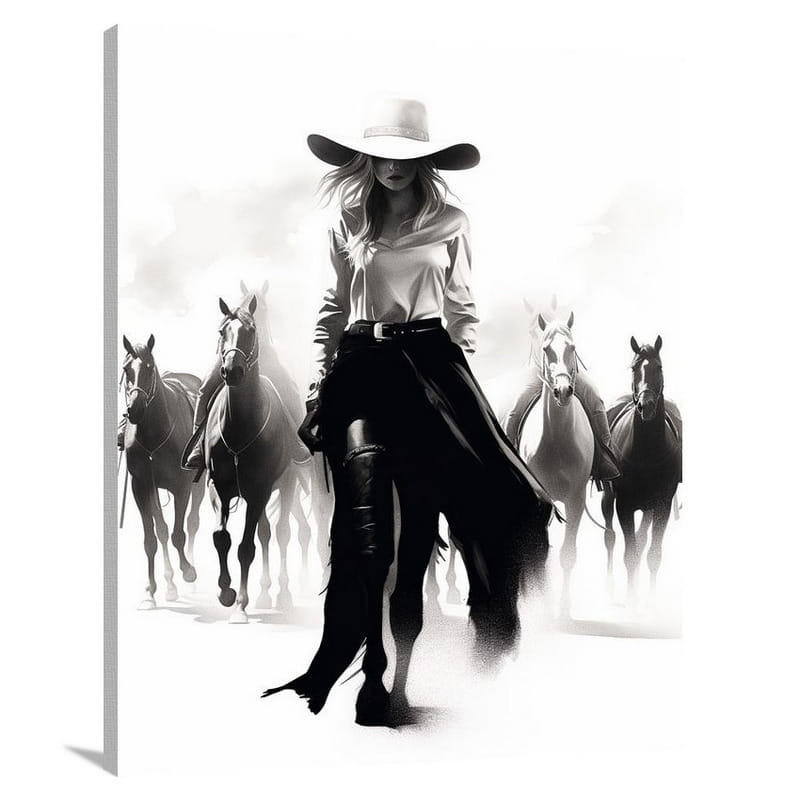 Cowgirl's Dance - Canvas Print