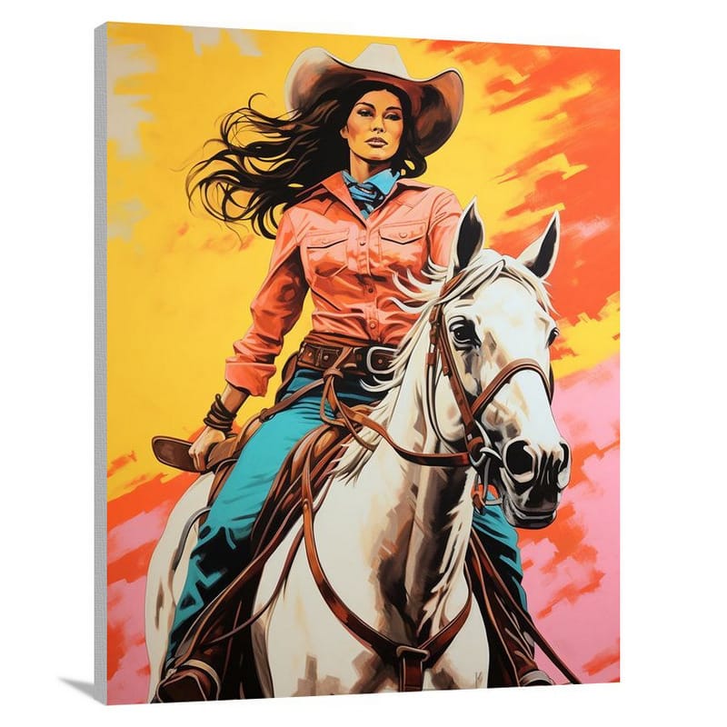 Cowgirl's Triumph - Canvas Print