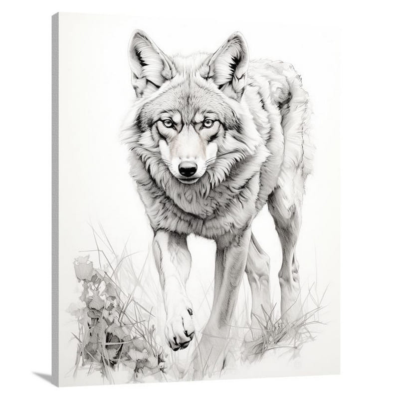 Coyote's Resilience - Canvas Print