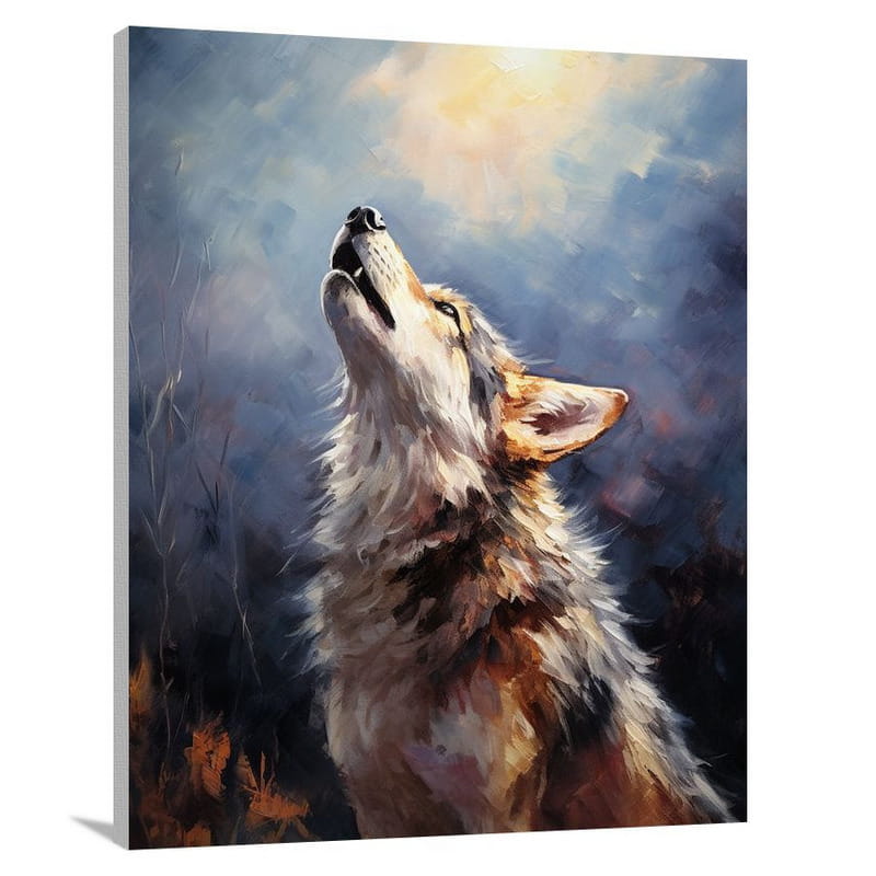 Coyote's Serenade - Impressionist - Canvas Print