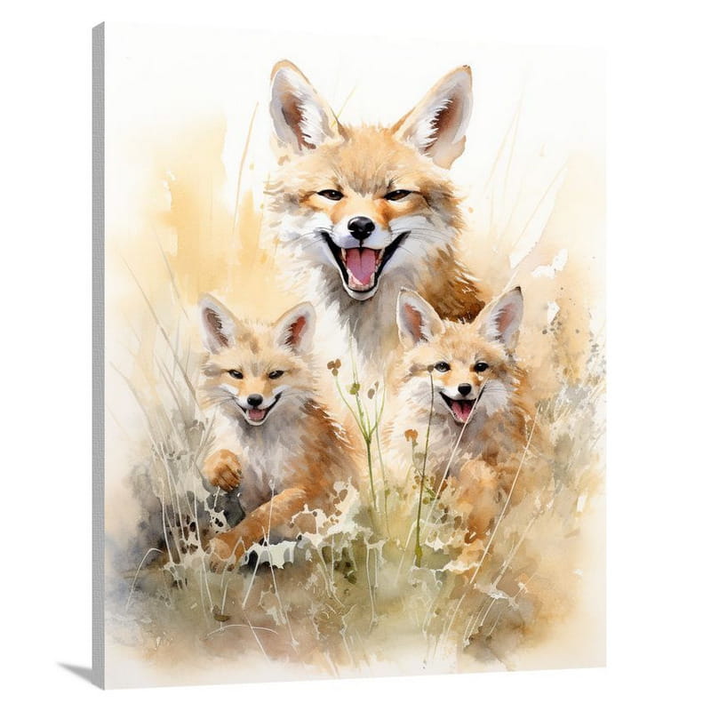 Coyote's Wild Harmony - Canvas Print