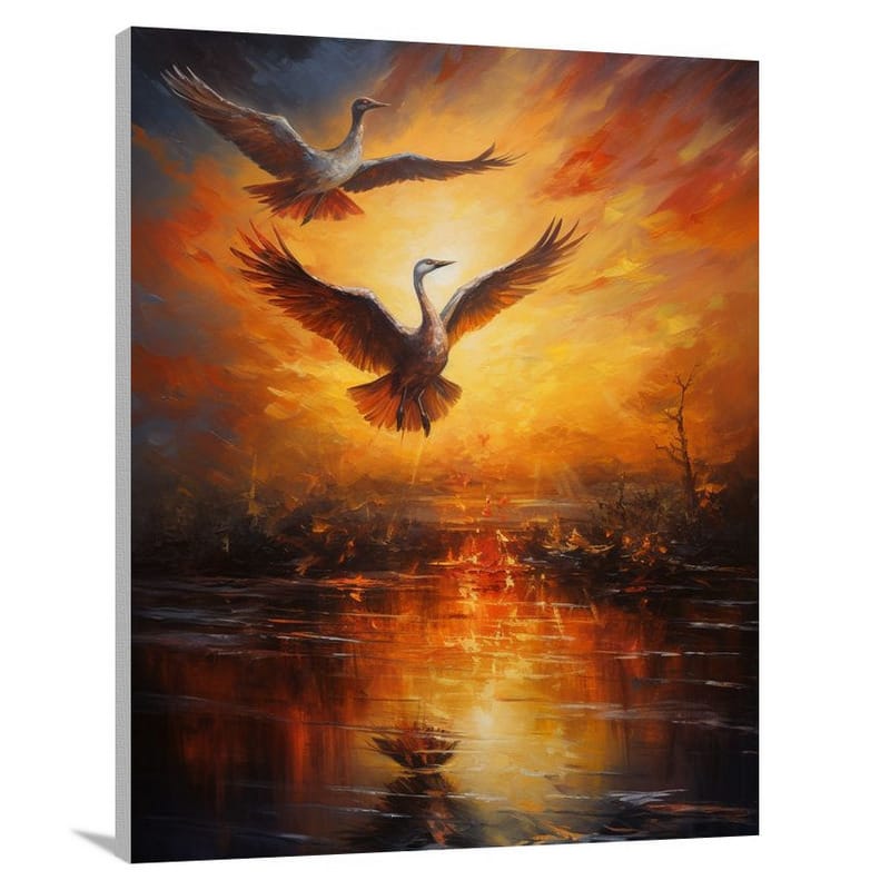 Crane's Flight - Canvas Print