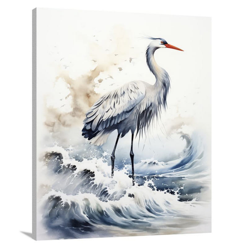 Crane's Resilience - Canvas Print