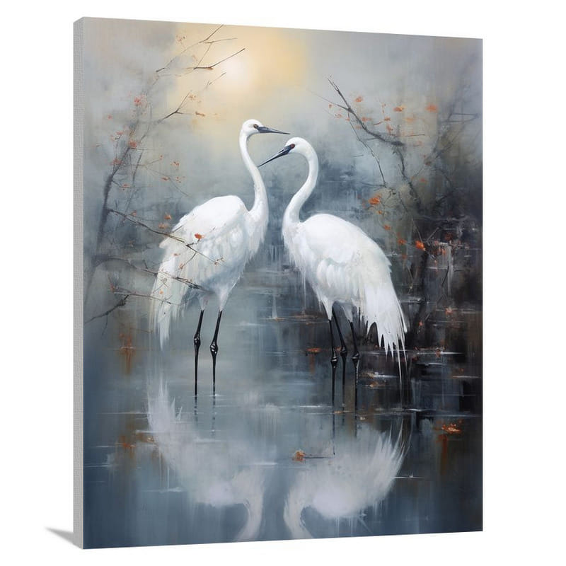 Crane's Serenade - Canvas Print