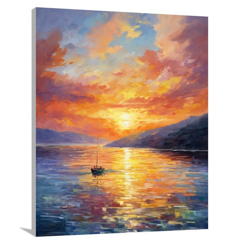 Croatian Sunset - Impressionist - Canvas Print