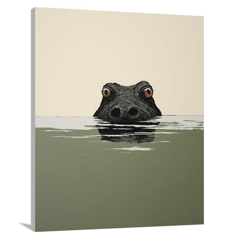 Crocodile Encounter - Canvas Print