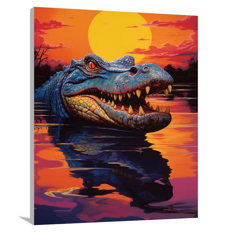 Crocodile's Twilight - Canvas Print