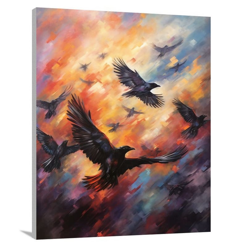 Crow's Flight - Canvas Print