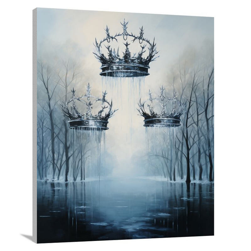 Crown of Frozen Elegance - Canvas Print