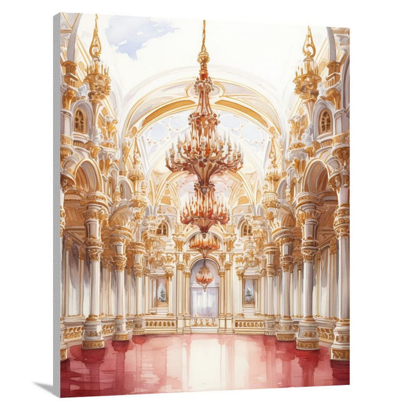 Crown's Opulent Charm - Canvas Print