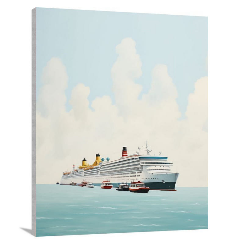 Cruise Ship Convoy - Canvas Print