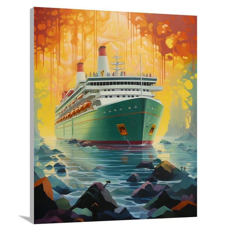 Cruise Ship's Hidden Gems - Pop Art - Canvas Print