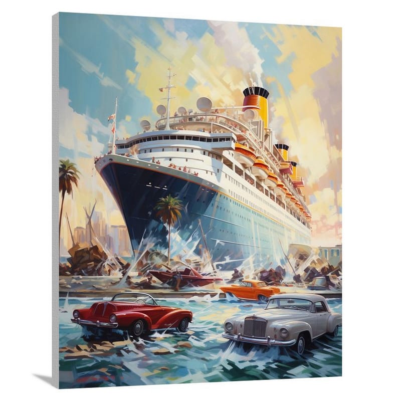 Cruise Ship's Vintage Race - Canvas Print