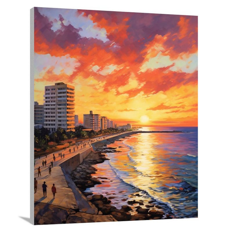Cuban Sunset - Canvas Print