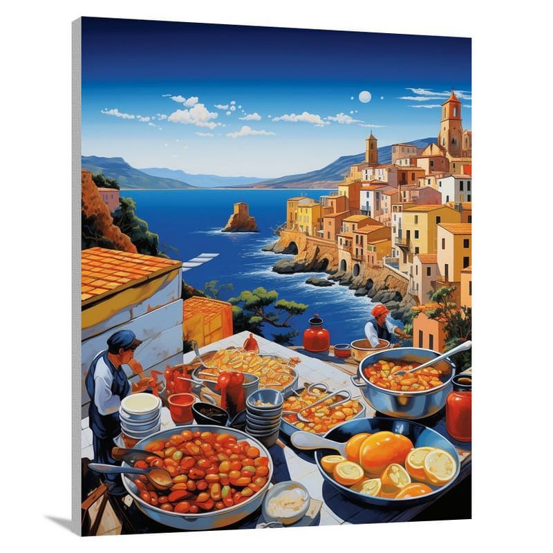 Culinary Melting Pot: Italian Cuisine - Canvas Print
