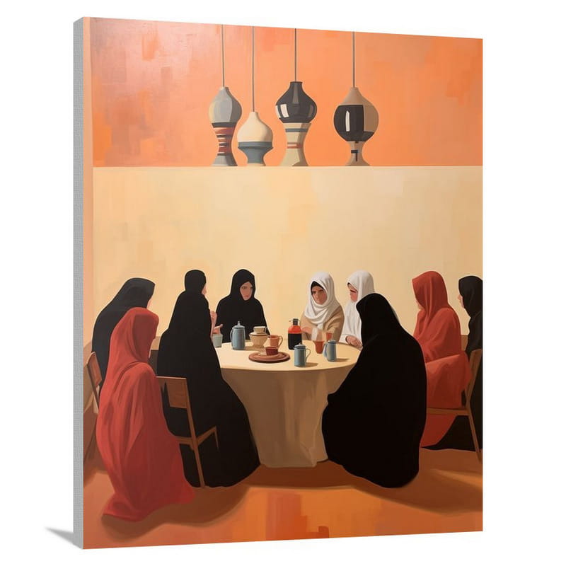 Cultural Convergence: Arab Culture Unites - Canvas Print