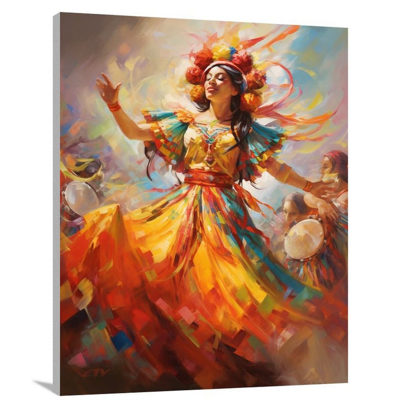 Cultural Harmony: North American Rhythms - Canvas Print