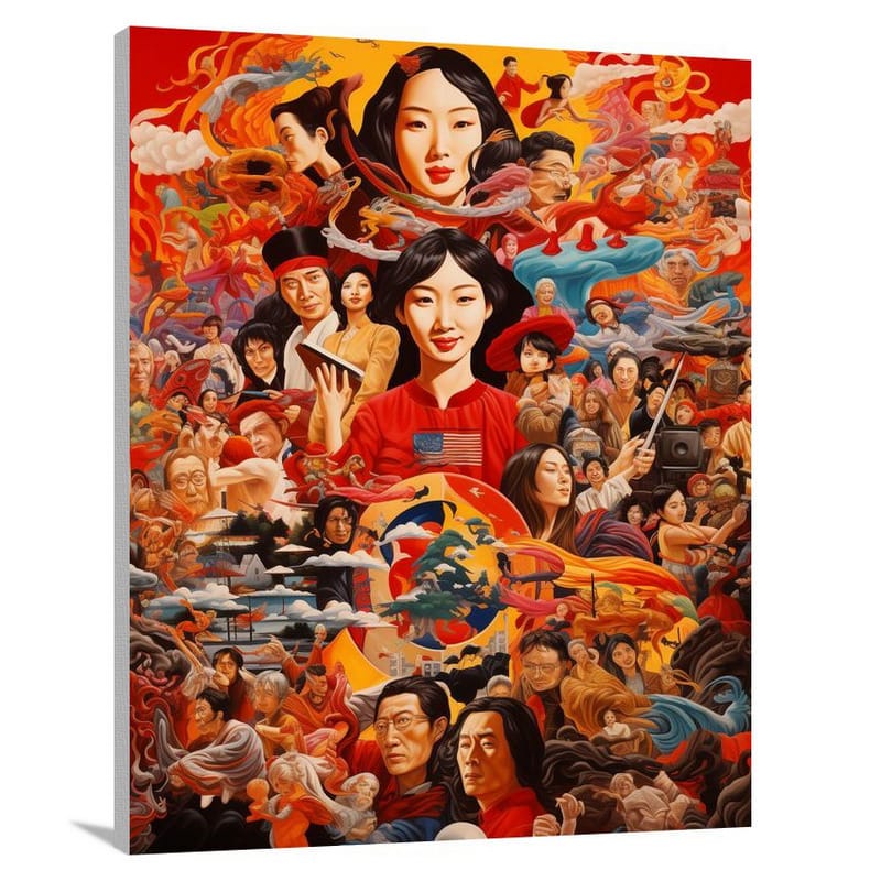 Cultural Tapestry: Chinese Culture Unveiled - Pop Art - Canvas Print