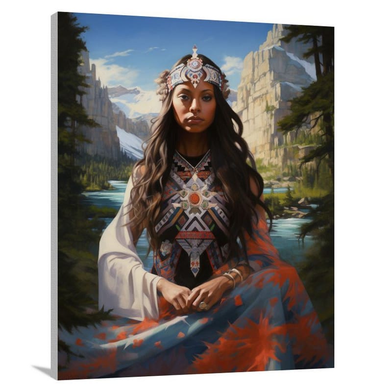 Cultural Tapestry: North American Reverence - Canvas Print