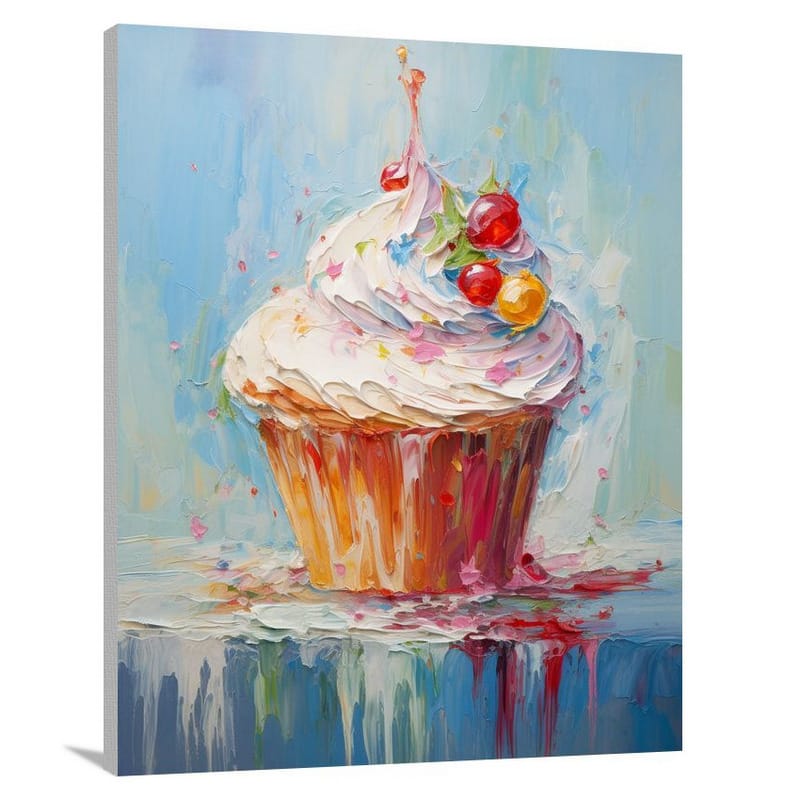 Cupcake Delight - Impressionist - Canvas Print