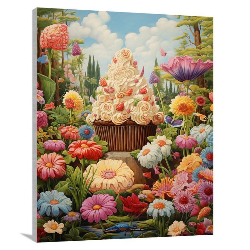 Cupcake Garden - Canvas Print