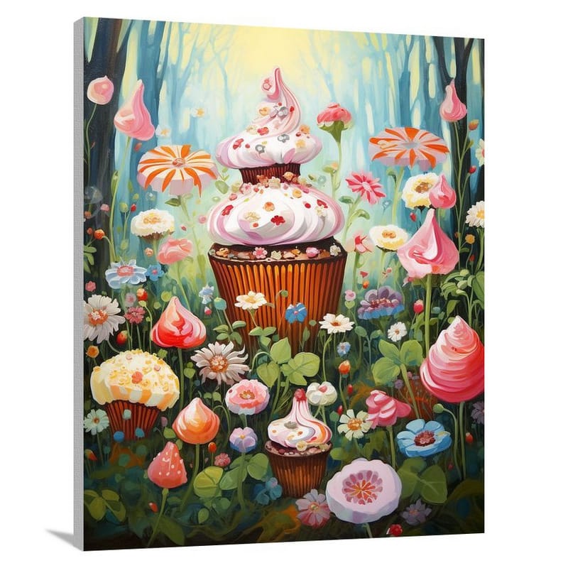 Cupcake Garden - Contemporary Art - Canvas Print