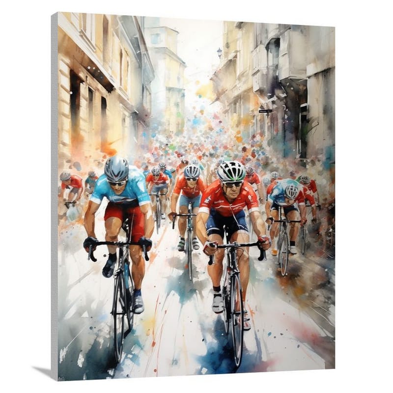 Cycling Rush - Canvas Print