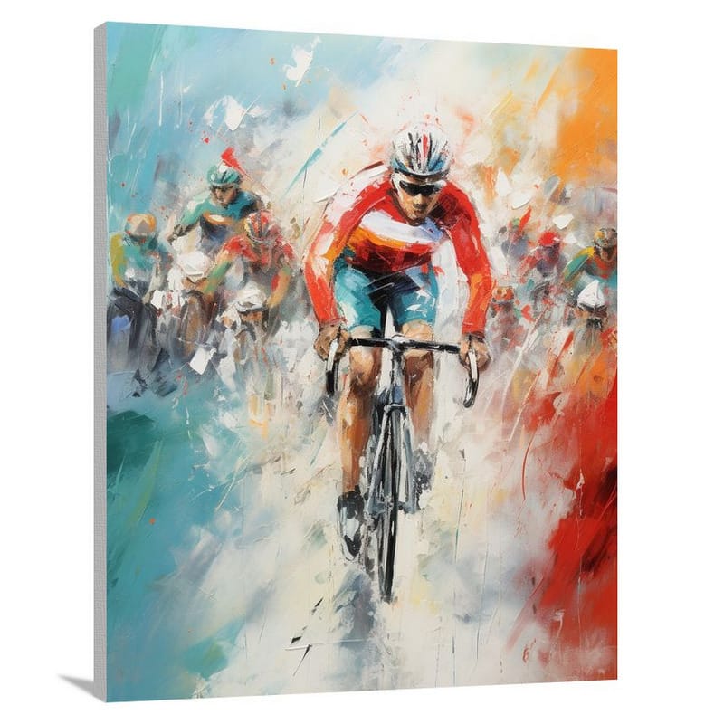 Cycling Rush - Impressionist 2 - Canvas Print
