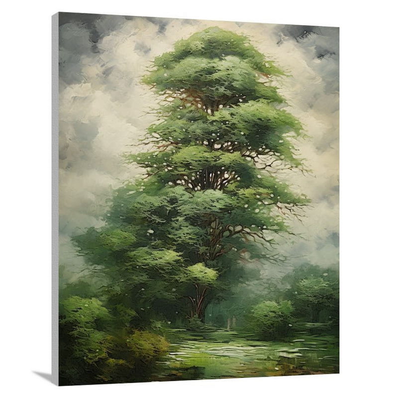 Cypress Tree Symphony - Canvas Print