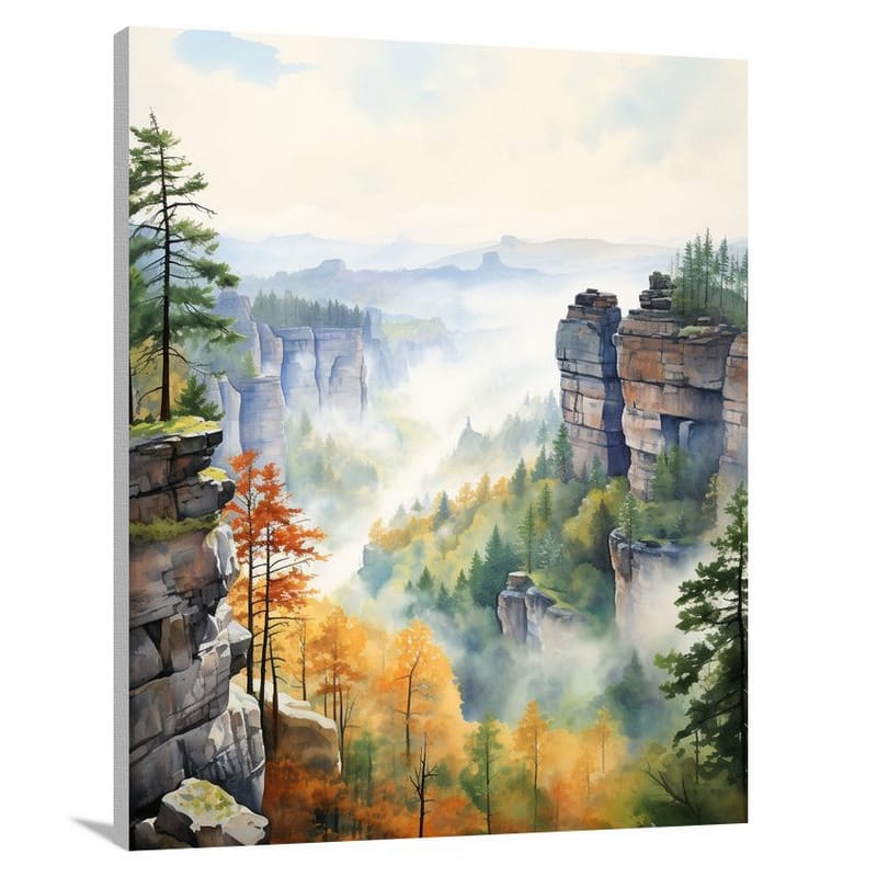 Czech Republic: Enchanting Bohemian Canyon - Canvas Print