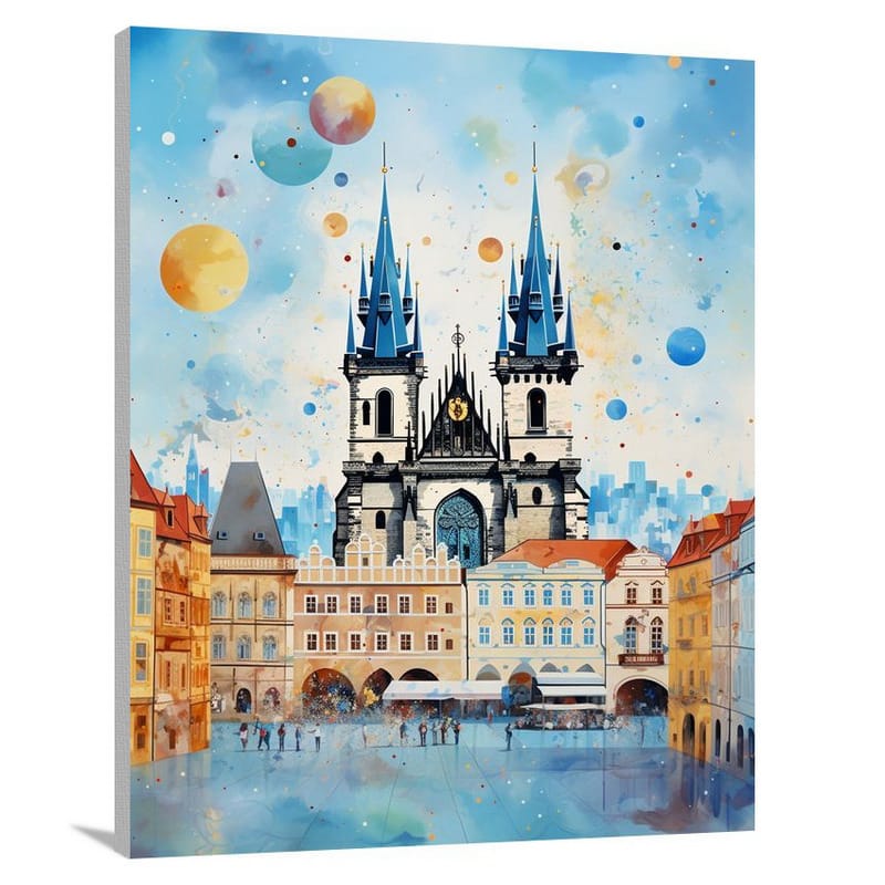 Czech Republic: Old Town Square - Canvas Print