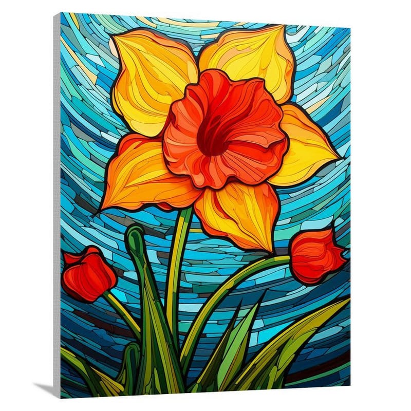 Daffodil's Resilience - Canvas Print